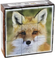 Кубики пластиковые «Лесные жители» - Фото 1