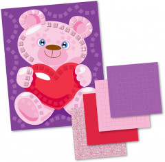 Аппликация «Мишка с сердцем» - Фото 2