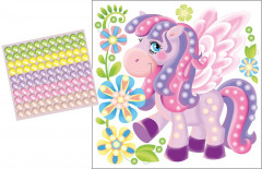 Аппликация бусинами «Крылатая лошадка» - Фото 1