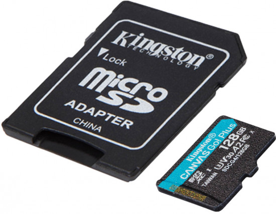 Карта памяти microSDXC Kingston A2 U3 V30 «Canvas Go! Plus»