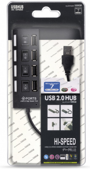 USB-хаб Smartbuy SBHA-7204-B