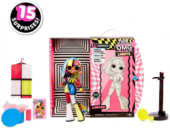 Кукла с 15 сюрпризами «Surprise OMG Lights Angles»