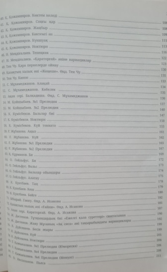 Фортепианоға арналған 100 шығармалар