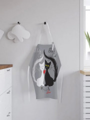 Фартук кухонный «Коты и обглоданные косточки» - Фото 1