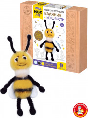 Набор для валяния из шерсти «Пчёлка» - Фото 6