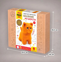 Набор для валяния из шерсти «Котик» - Фото 5