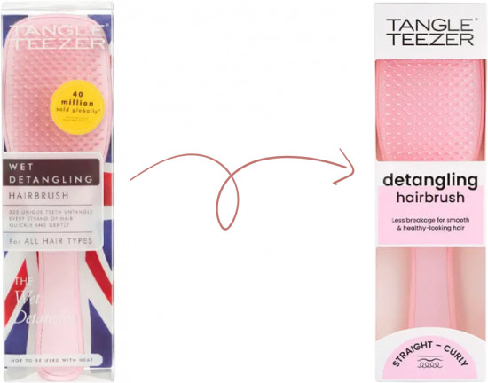 Расческа универсальная для волос «The Ultimate Detangler Millennial Pink»