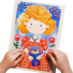 Аппликация бусинами «Принцесса Анфиса» - Фото 10