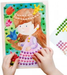 Аппликация бусинами «Принцесса Маруся» - Фото 10