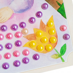 Аппликация бусинами «Принцесса Маруся» - Фото 11