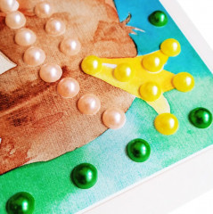 Аппликация бусинами «Принцесса Маруся» - Фото 12