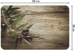 Коврик для сушки посуды «Ветка оливок» - Фото 2