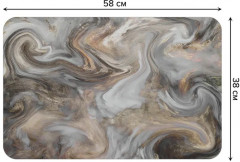 Коврик для сушки посуды «Мраморные вихри» - Фото 2