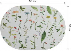 Коврик для сушки посуды «Редкие цветы» - Фото 2