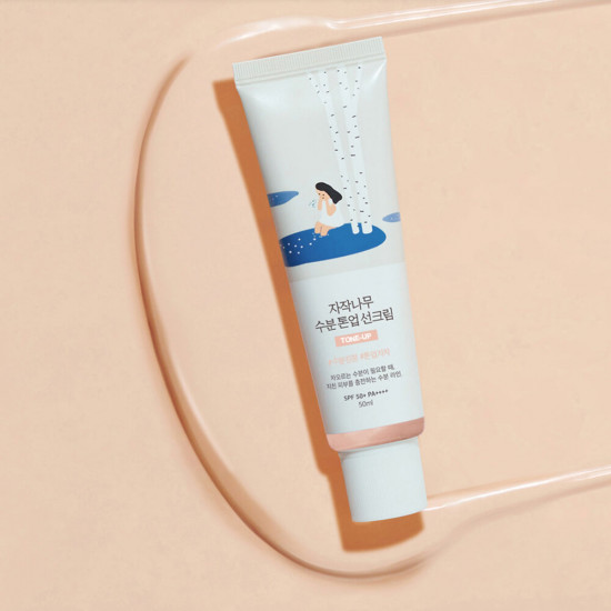 Крем для лица солнцезащитный SPF50+ PA++++ «Birch Juice SPF tone-up»