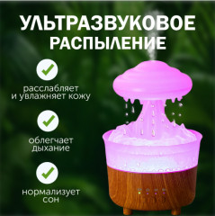 Увлажнитель воздуха 3 в 1 с функцией ароматизации и ночной подсветкой - Фото 1