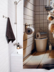 Штора для ванной комнаты «Кошачья пресса» - Фото 4