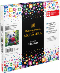 Мозаика алмазная с подрамником «Маленькая панда» - Фото 1