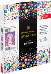 Мозаика алмазная с подрамником «Девочка с котенком» - Фото 1