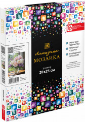 Мозаика алмазная с подрамником «Сирень и пионы» - Фото 1