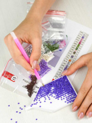 Мозаика алмазная с подрамником «Букет пионов» - Фото 13