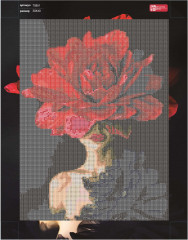 Мозаика алмазная с подрамником «Роскошная роза» - Фото 3