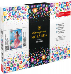 Мозаика алмазная с подрамником «Девушка на качелях» - Фото 1