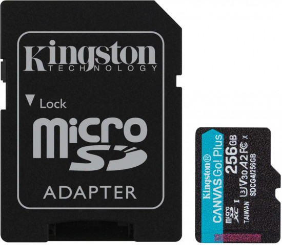 Карта памяти microSDXC Kingston A2 U3 V30 «Canvas Go! Plus»