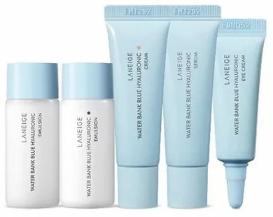 Набор средств по уходу за лицом «Water bank blue hyaluronic 5 step essential kit»