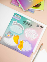 Наклейки бумажные для подписи «Заметки для котиков» - Фото 4