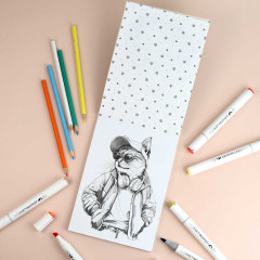 Книжка-раскраска для детей «Модные животные» - Фото 2