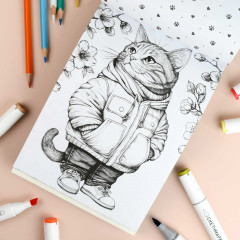 Книжка-раскраска для детей «Модные животные» - Фото 6