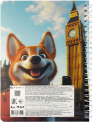 Тетрадь для записи иностранных слов «Корги в Лондоне» - Фото 2