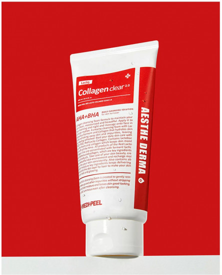 Пенка для умывания очищающая с коллагеном «Red Lacto Collagen Clear»