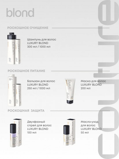 Маска для волос «Luxury Blond. Роскошь светлых волос»