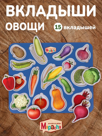 Рамка-вкладыш «Овощи в разрезе»