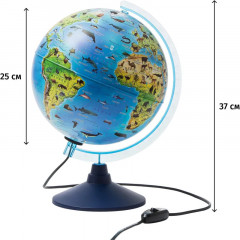 Глобус интерактивный зоогеографический с подсветкой и VR-очками - Фото 4