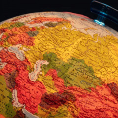 Глобус интерактивный физико-политический с подсветкой рельефный - Фото 6