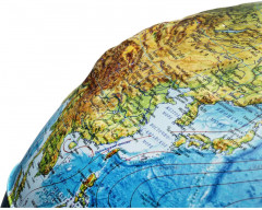 Глобус интерактивный физико-политический с подсветкой рельефный - Фото 7