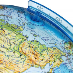 Глобус интерактивный физико-политический с подсветкой рельефный - Фото 8