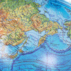 Глобус физико-политический с подсветкой рельефный - Фото 6