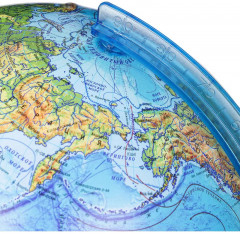 Глобус физико-политический с подсветкой рельефный - Фото 9