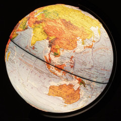 Глобус физико-политический с подсветкой рельефный - Фото 4