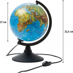 Глобус физико-политический с подсветкой - Фото 5