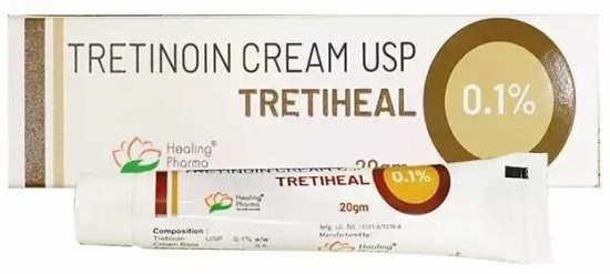 Крем от пигментации, морщин, акне и прыщей «Третиноин Третихел 0.1%.Tretinoin USP Tretiheal 0.1%»