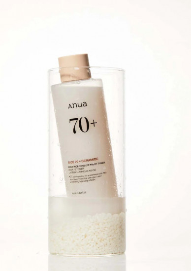 Молочный тонер для лица «Rice 70+ Ceramide Glow Milky Toner»