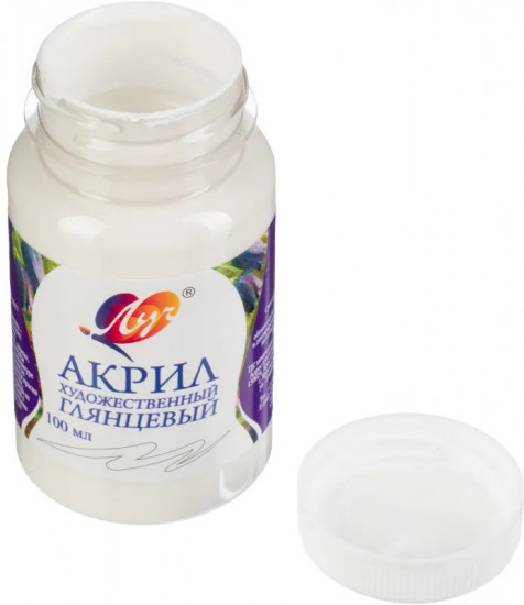 Краска акриловая художественная, белая