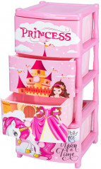 Комод четырехсекционный с ножками на колесиках «Замок» - Фото 3