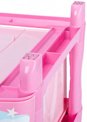 Комод четырехсекционный с ножками на колесиках «Замок» - Фото 5