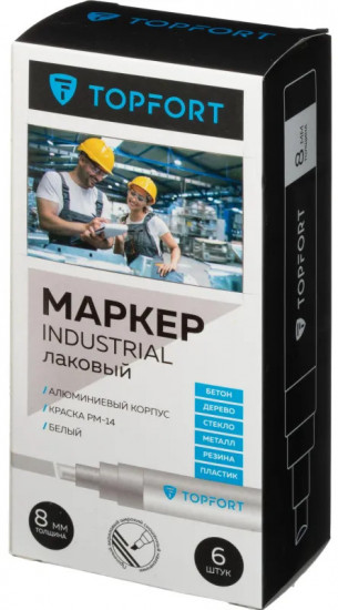 Маркер лаковый «Industrial», цвет белый